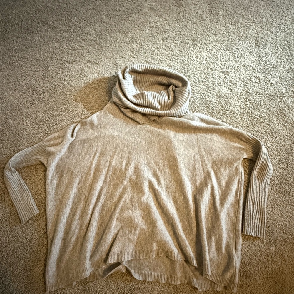 Cozy Gray Turtleneck Sweater